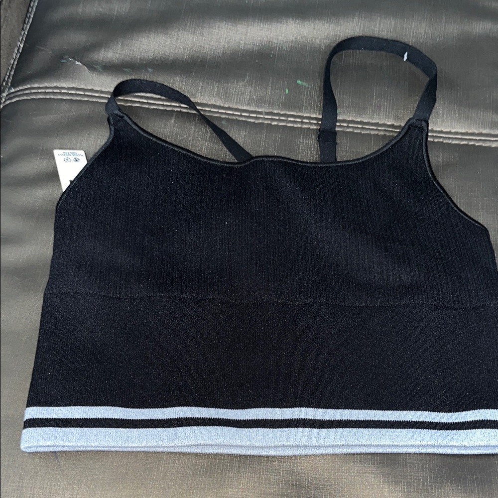 PINK black sport bra. New with tags